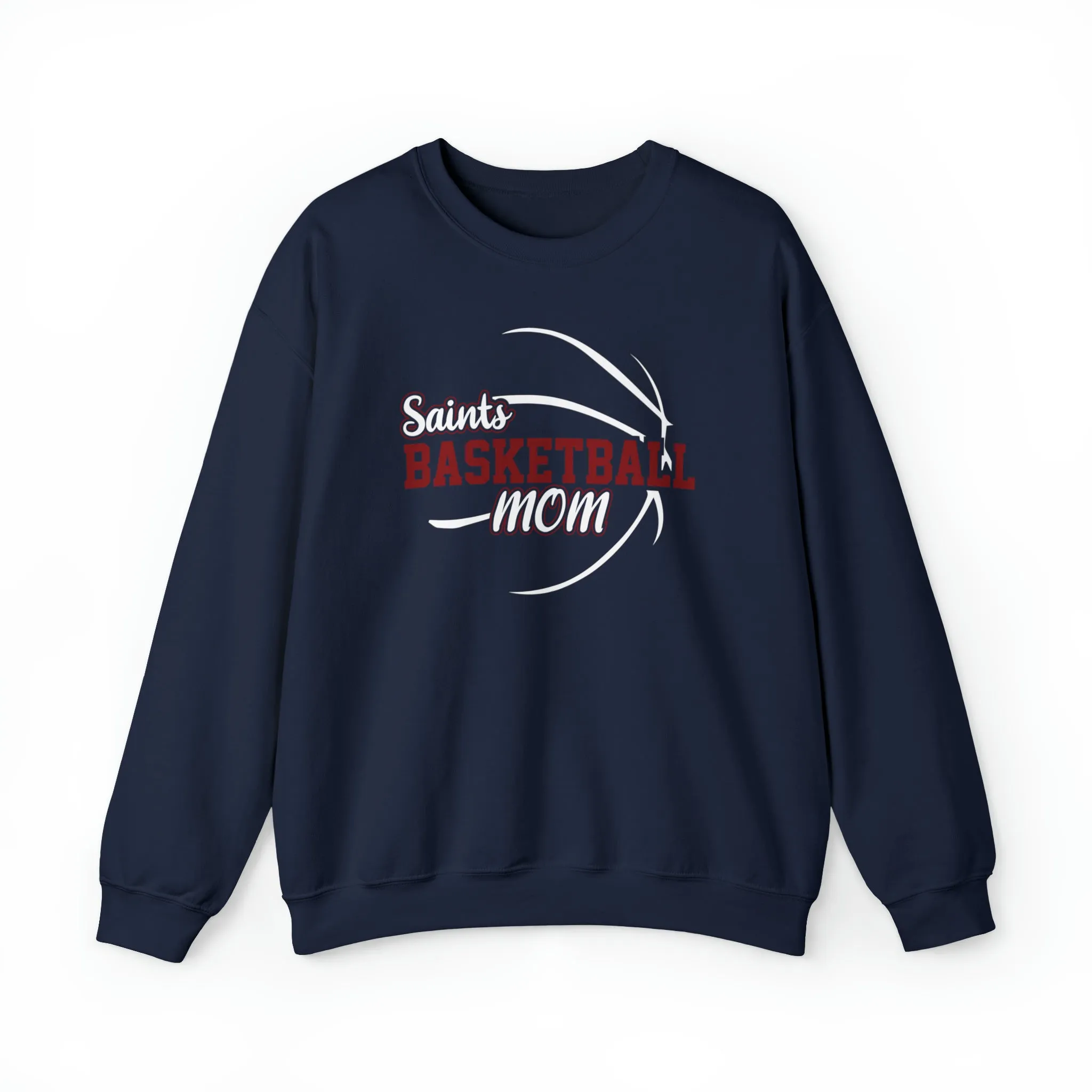 Saints Basketball Mom Unisex Heavy Blend™ Crewneck Sweatshirt