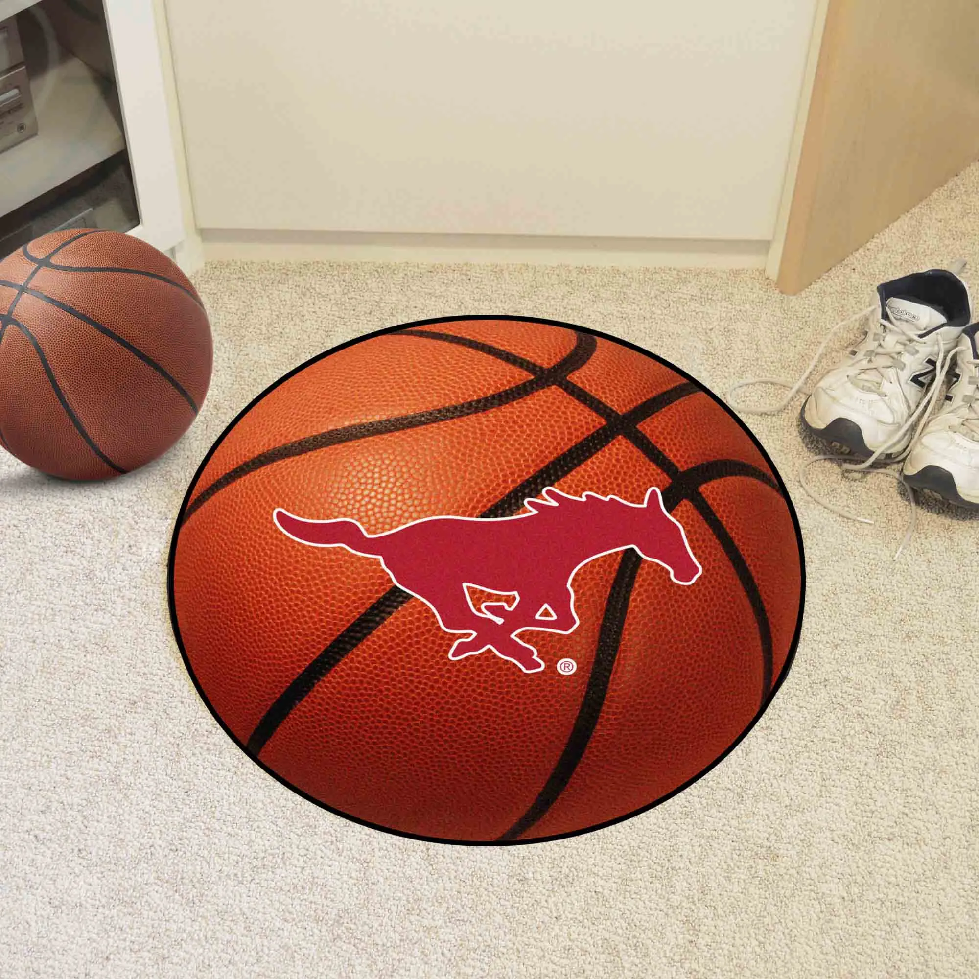 Southern Methodist University Basketball Mat
