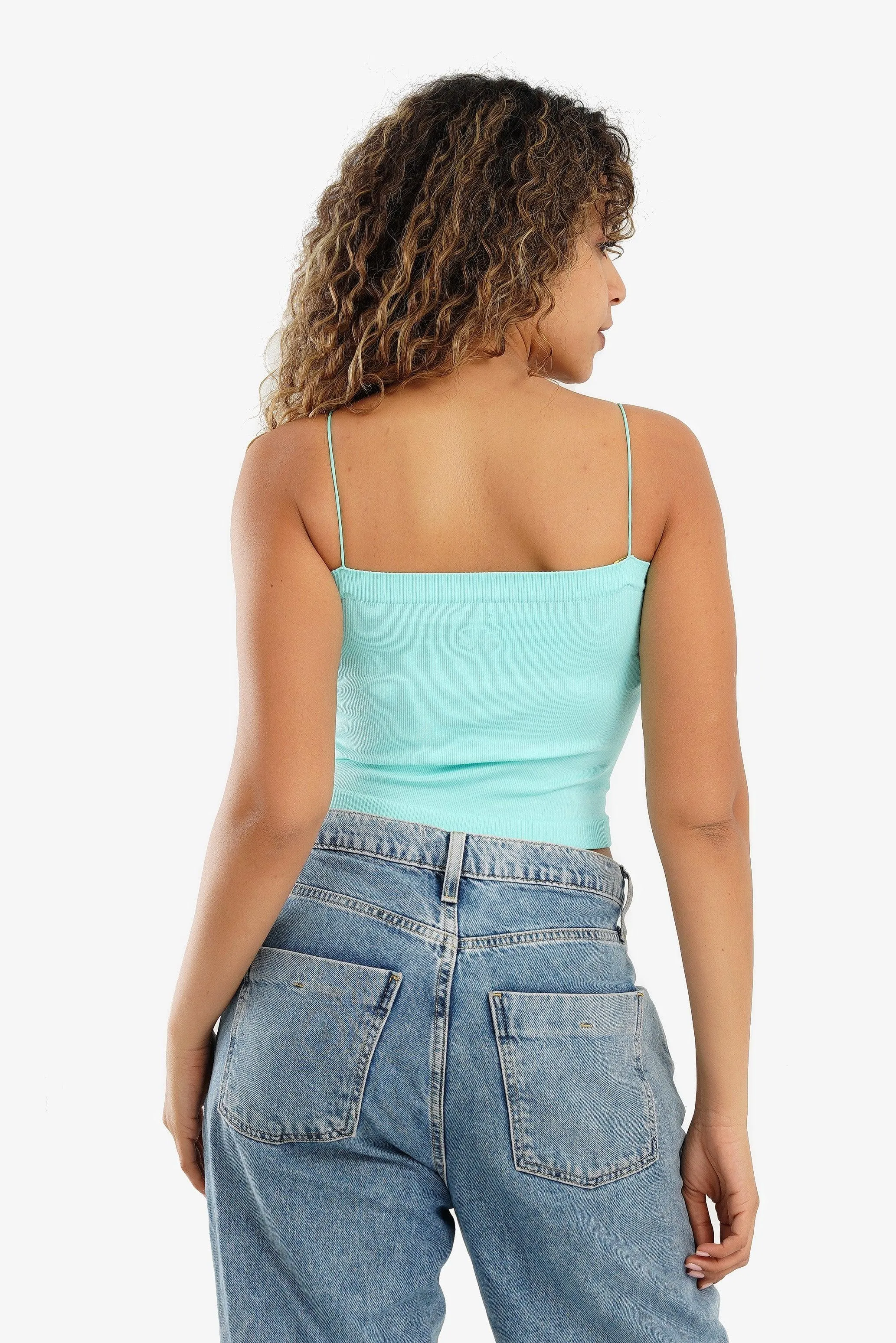 Spaghetti Straps Cropped Top