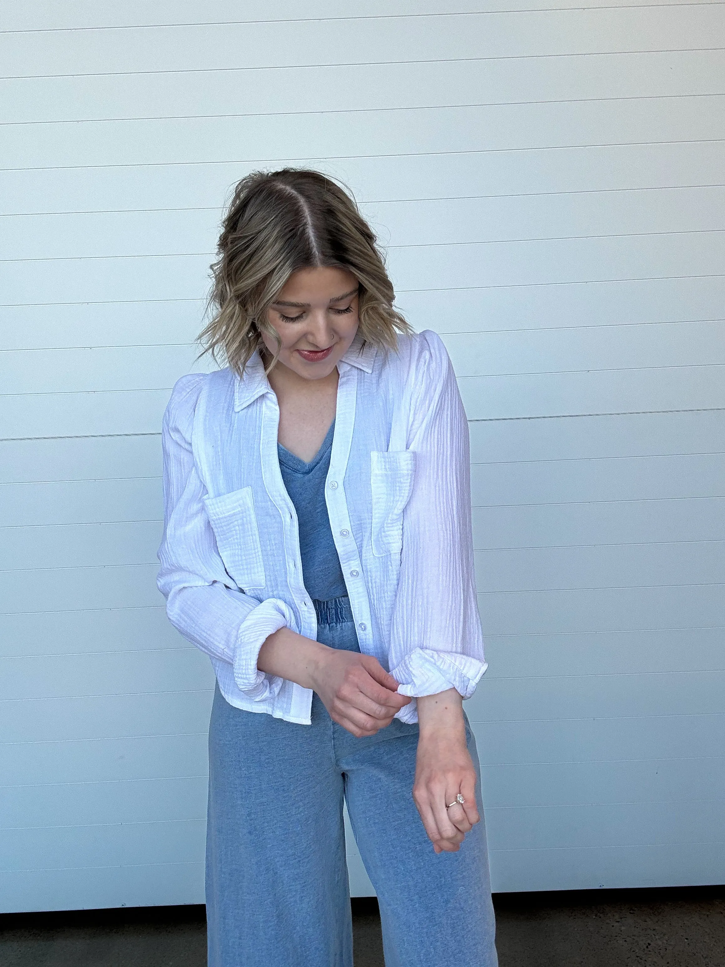 The Campo Button Up Gauze Top
