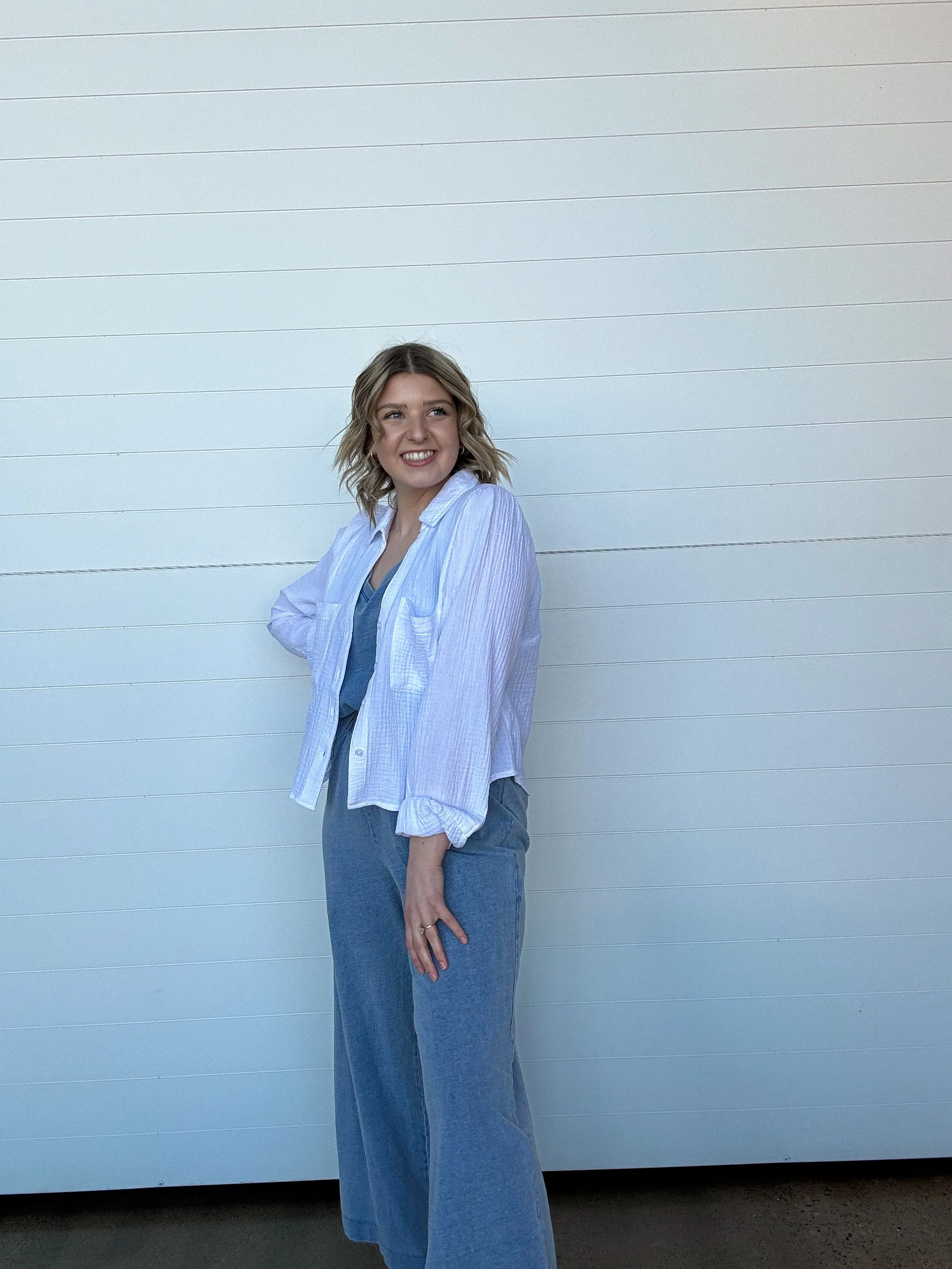 The Campo Button Up Gauze Top