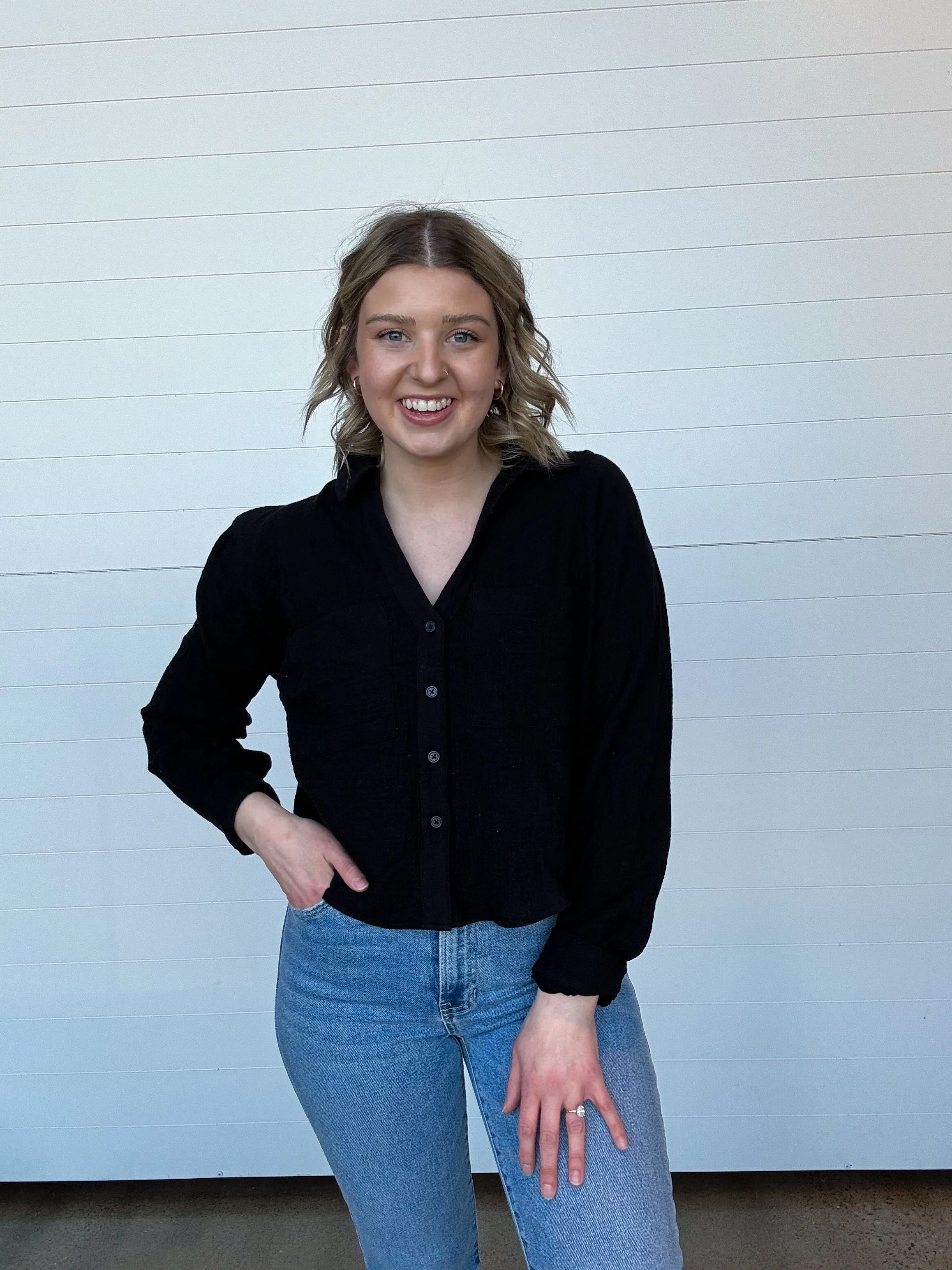 The Campo Button Up Gauze Top