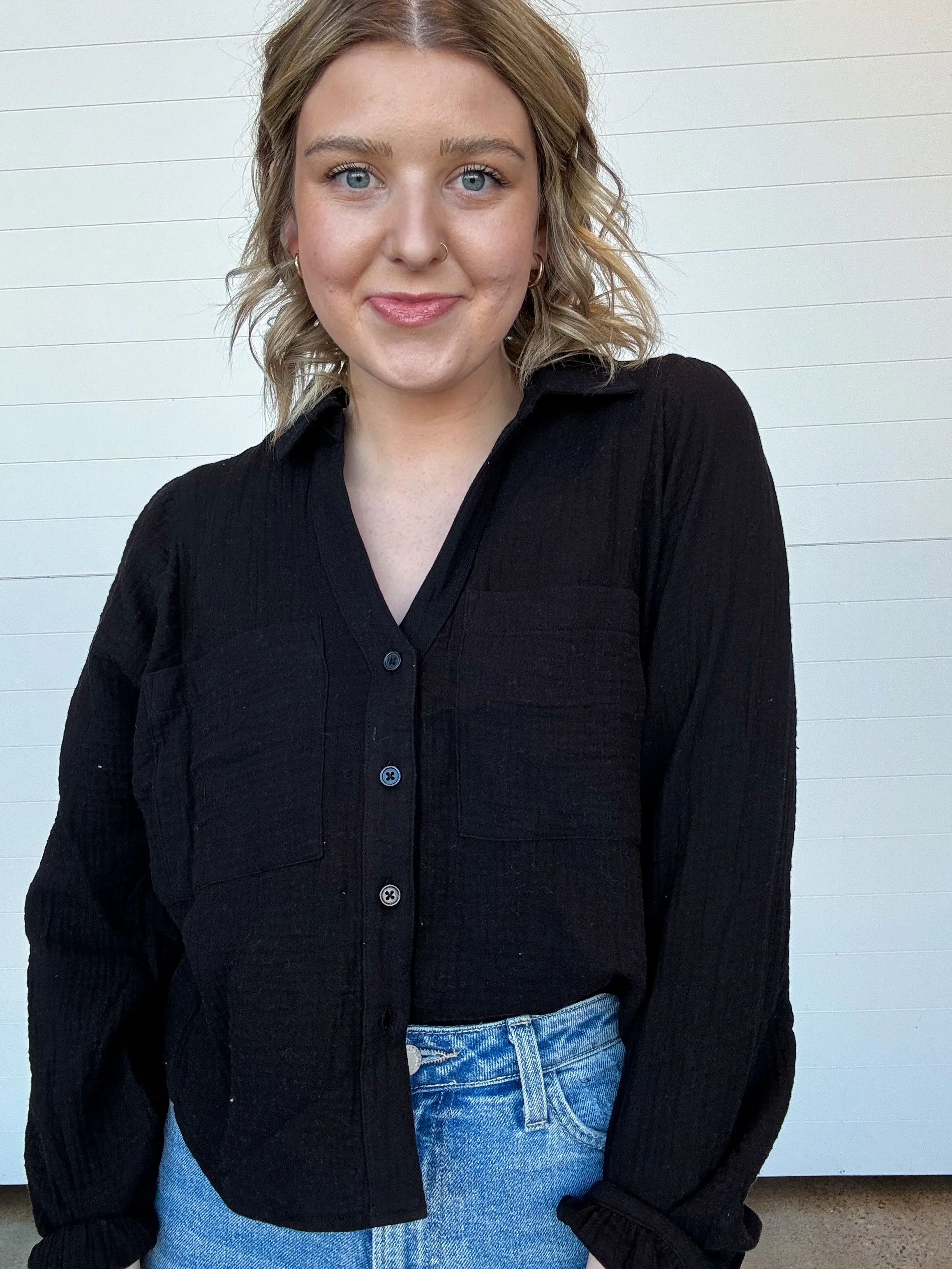 The Campo Button Up Gauze Top