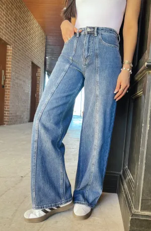 URBAN EDGE STRAIGHT WIDE LEG JEANS