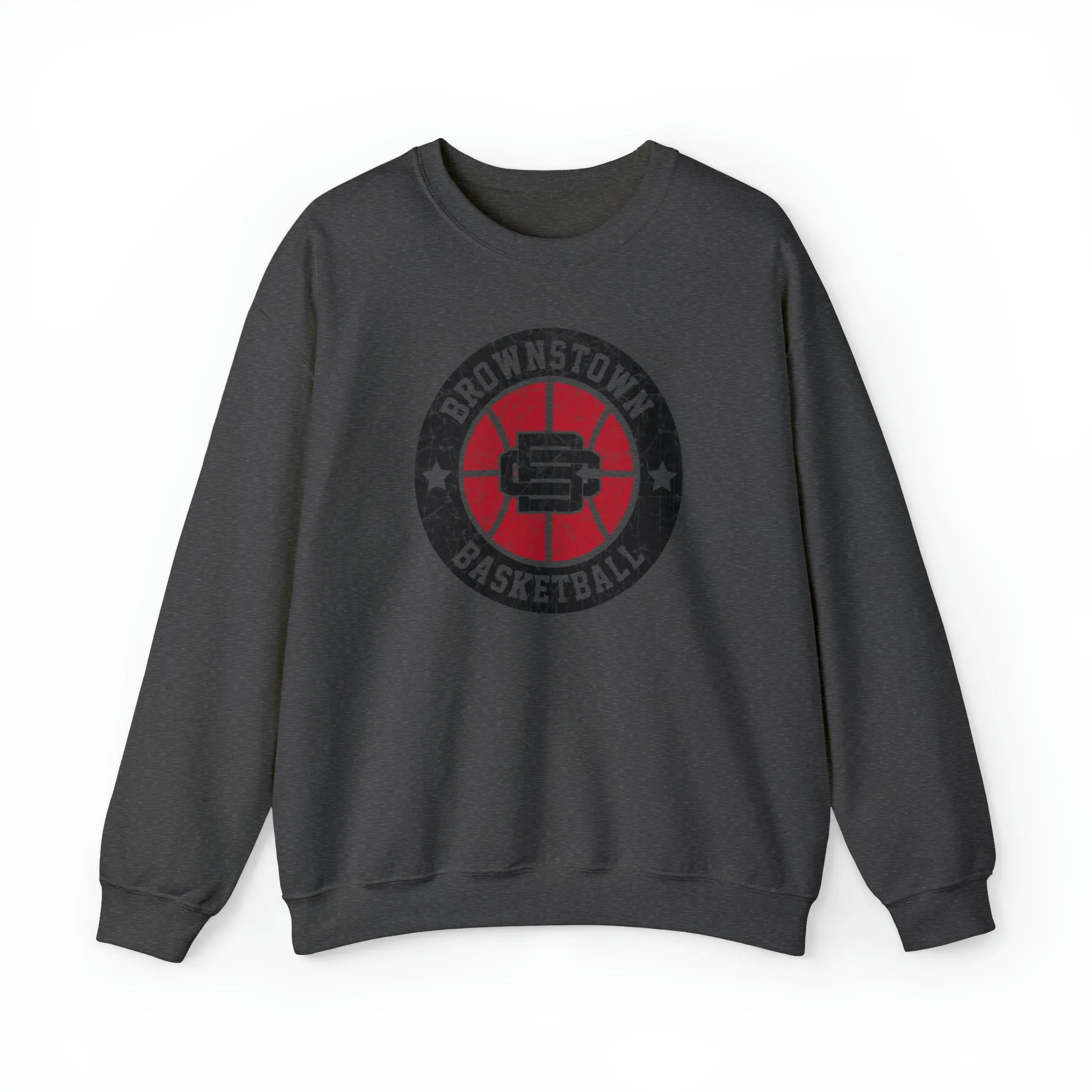 Vintage Brownstown Basketball Unisex Heavy Blend™ Crewneck Sweatshirt