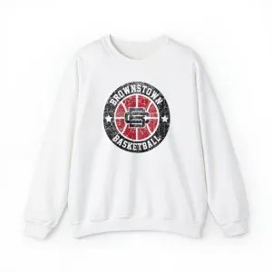 Vintage Brownstown Basketball Unisex Heavy Blend™ Crewneck Sweatshirt
