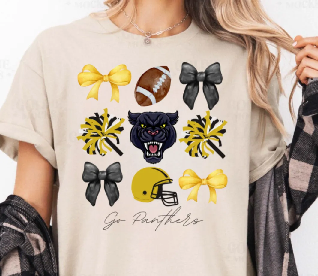 Woodville Panthers Bows Tshirt